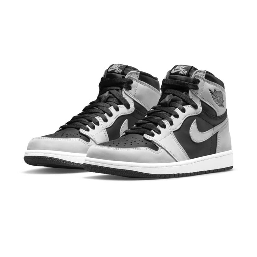 Air Jordan 1 High Retro Shadow 2.0 Sneakers - Black/Light Smoke Grey/White Basketball Shoes for Men - Perfect for Streetwear, Casual Wear & Sneaker Collectors