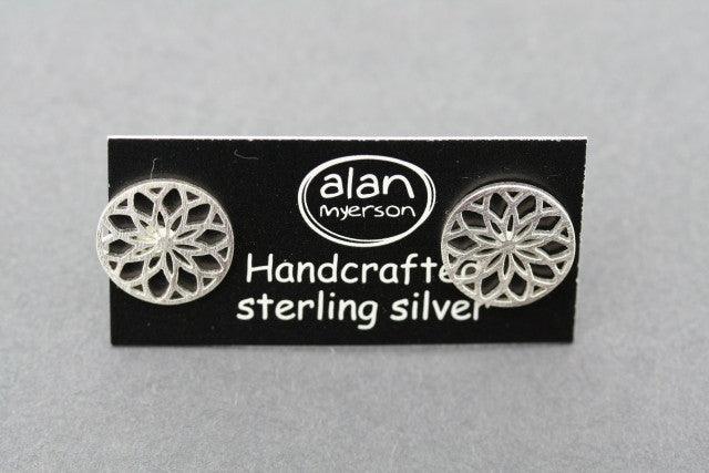 Mandala Stud Earrings for Women - Boho Chic Handmade Jewelry - Perfect for Yoga, Meditation & Festival Outfits
