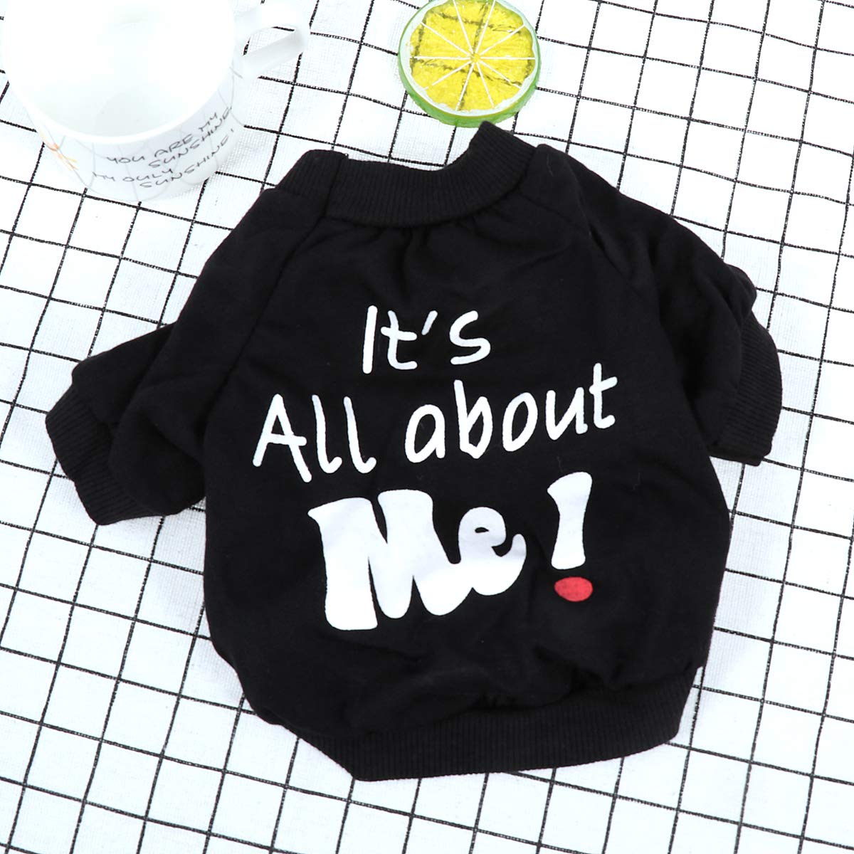 Baluue 1-Piece Cotton Dog T-Shirt - Soft & Comfortable Pet Clothes for Small Medium Large Dogs - Perfect for Daily Walks, Indoor Wear & Photo Shoots
