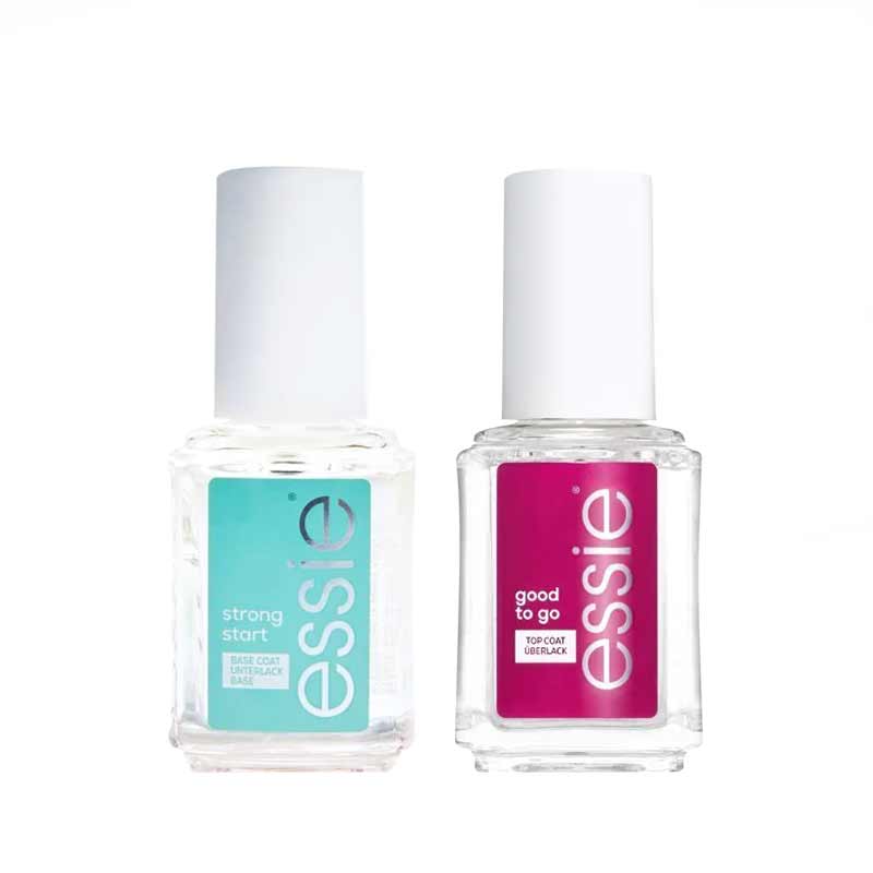 Essie Nail Care Duo Kit with Double Sided Nail Tool - At-Home Manicure & Pedicure Set for Healthy Nails - Perfect for Salon-Quality Nails at Home, Travel, and Gifts