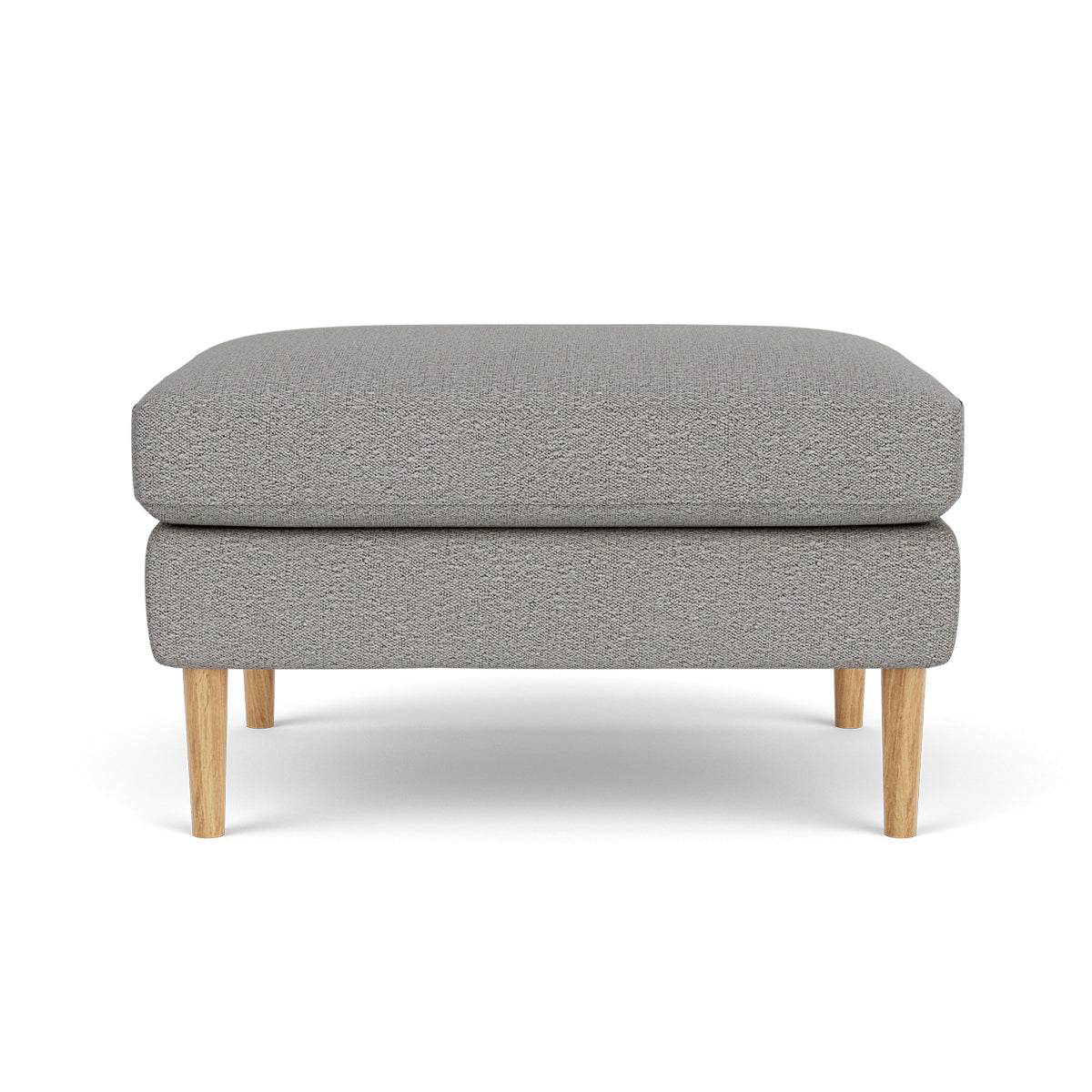 Astha Boucle Ottoman Stool - Round Tufted Pouf with Removable Cover, Modern Footrest for Living Room, Bedroom & Nursery - Soft and Stylish Home Decor Accent