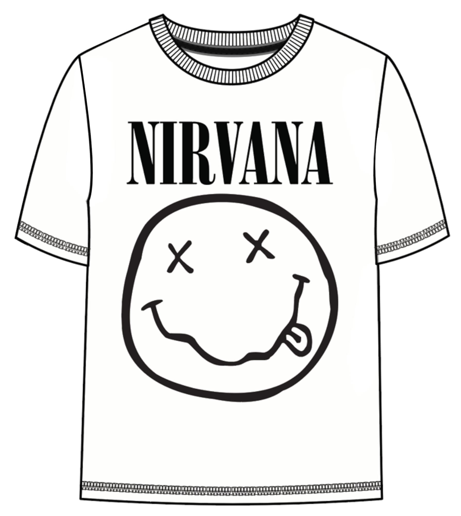 Old School Rock Music Graphic T-Shirt for Boys - Short Sleeve Cotton Tee in Black & White - Perfect for Concerts, School & Casual Wear