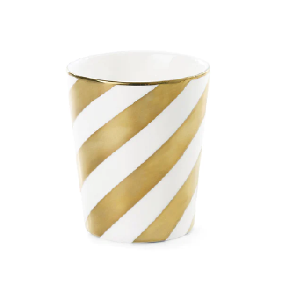 Ms Etoile Premium Ceramic Coffee Mug with Elegant Gold Stripe - Perfect for Home, Office & Gift Giving - Microwave & Dishwasher Safe