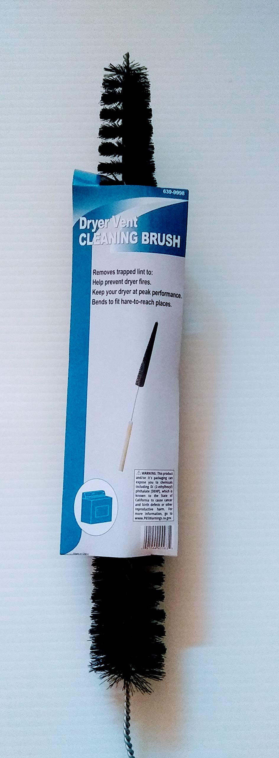 Professional Dryer Vent Cleaning Brush Kit - Lint Remover Tool for Clothes Dryer Ducts - Improves Airflow & Prevents Fire Hazards (Perfect for Home Laundry Rooms & RV Dryer Maintenance)