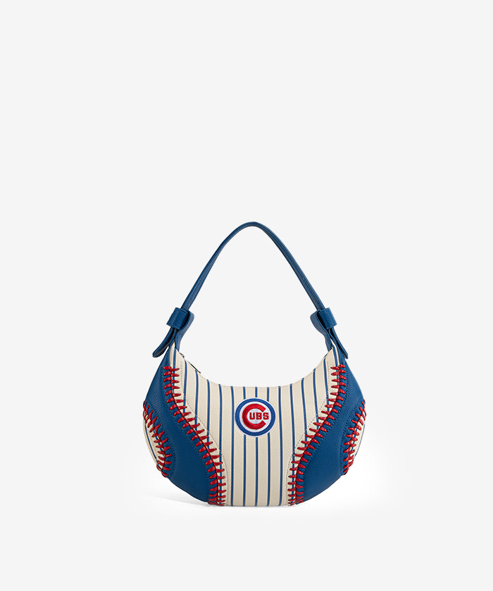 MLB Chicago Cubs Team Hobo Bag - Stylish Crossbody Shoulder Bag for Women & Men - Perfect for Baseball Games, Travel & Everyday Use
