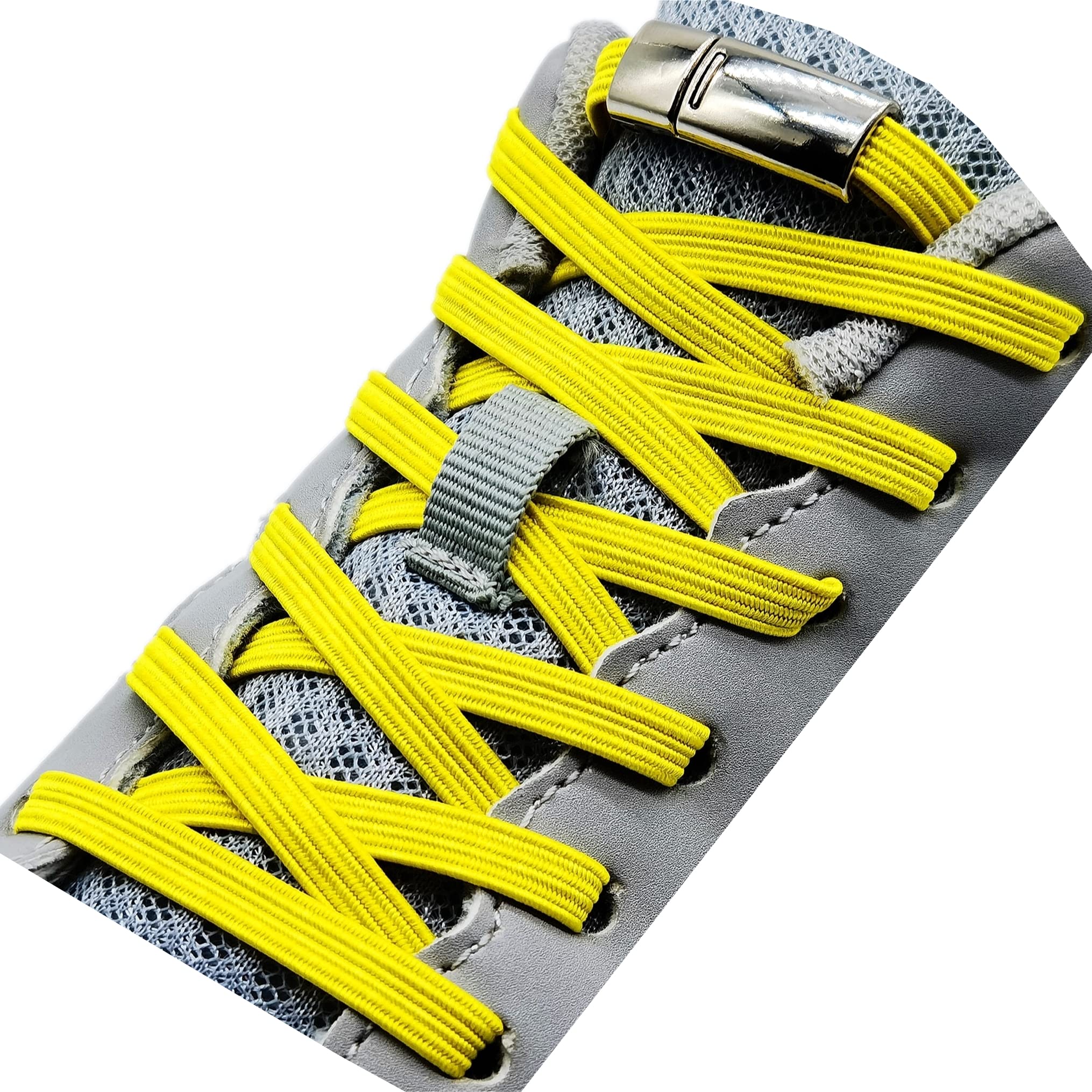 NIKWESM Magnetic No Tie Elastic Shoe Laces for Kids & Adults - One Size Fits All, No Screw Needed - Perfect for Running, Walking, Sports & Daily Wear