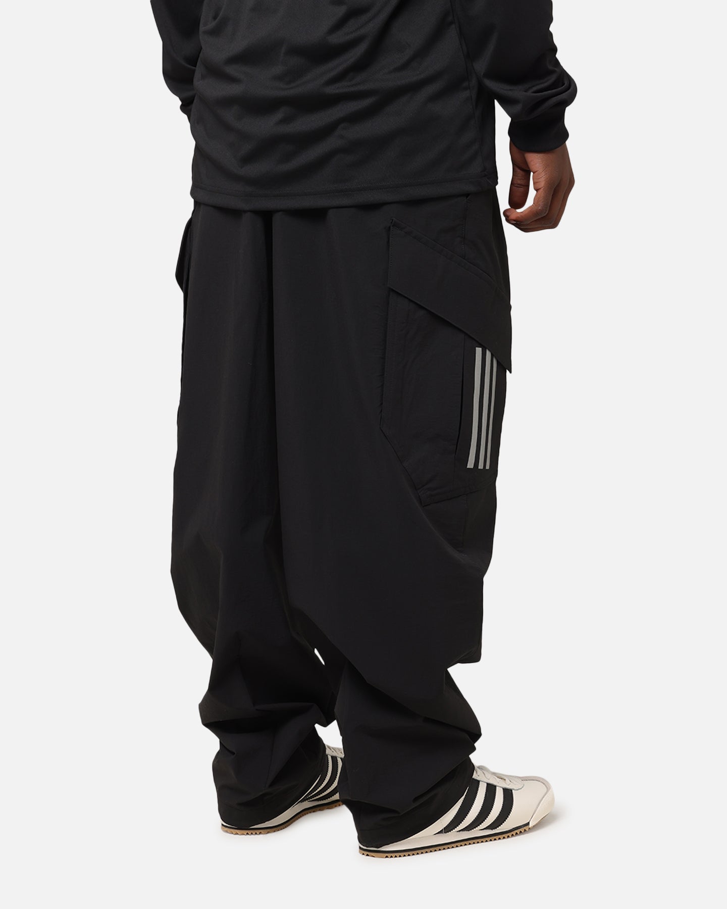 Adidas x Mercedes AMG Petronas Formula One F1 2025 Mechanics Joggers for Men - Black & White Athletic Pants for Running, Training & Casual Wear