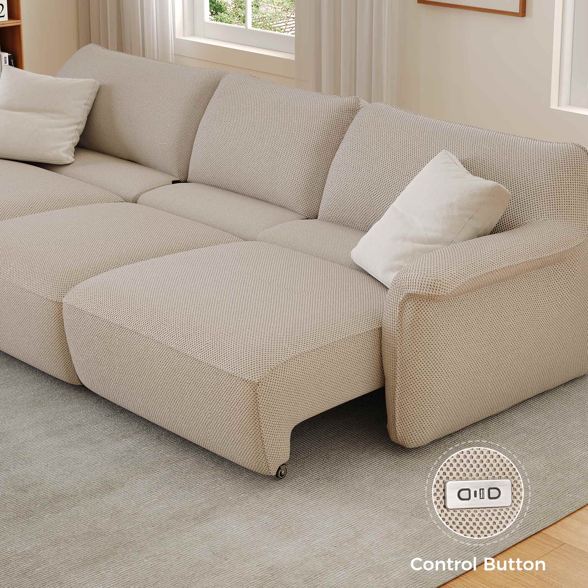 Vero Power Sleeper Sofa - Convertible 3-in-1 Sofa Bed with USB Charging & Storage | Perfect for Small Spaces, Guest Rooms & Apartments
