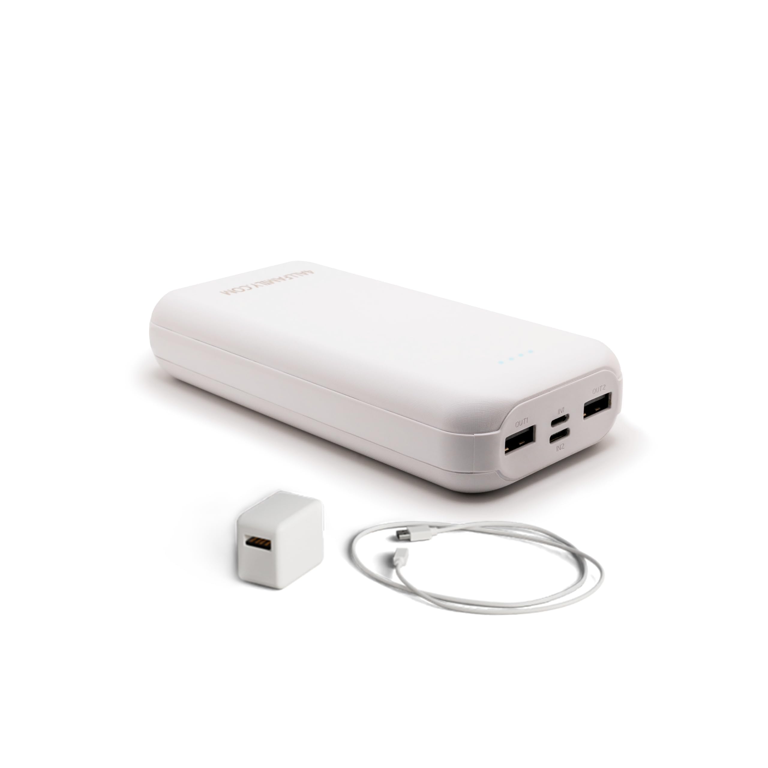 4ALLFAMILY 20000mAh Portable Power Bank - High Capacity USB Charger for Coolers Voyager & Explorer Medicine Travel Cases | Universal Compatibility with Phones, Tablets & Devices | Perfect for Camping, Travel & Emergency Power Backup