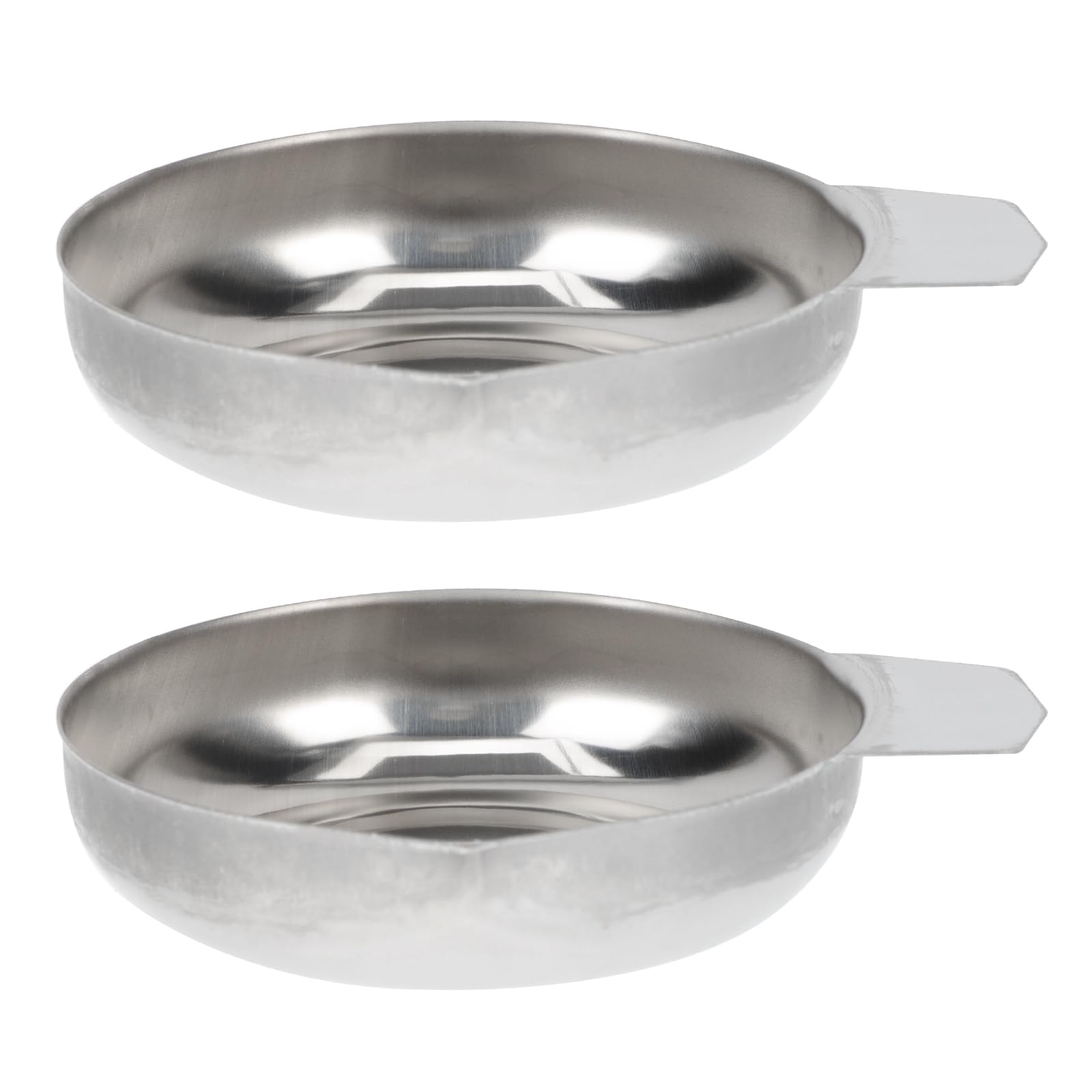 2Pcs Stainless Steel Weighing Pan - Precision Balance Scale Replacement Tray for Jewelry, Diamonds & Powder Measurement | Lab, Kitchen & Jewelry Making Use