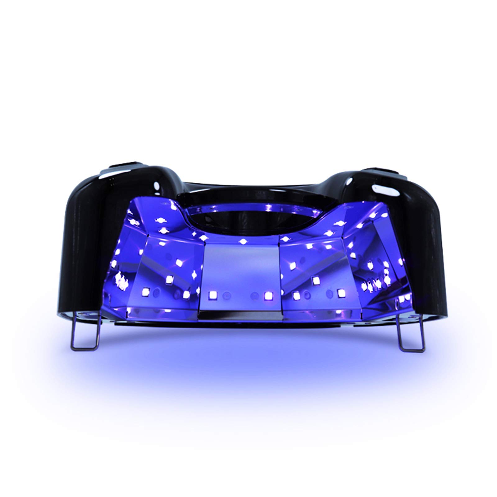 ZYC 48W Rechargeable LED Nail Lamp for Gel Polish Curing - Cordless UV Nail Dryer with USB Charging Port, White Light Professional Manicure & Pedicure Tool (Black) - Perfect for Home Nail Salons, DIY Gel Nail Art, and Mobile Nail Technicians