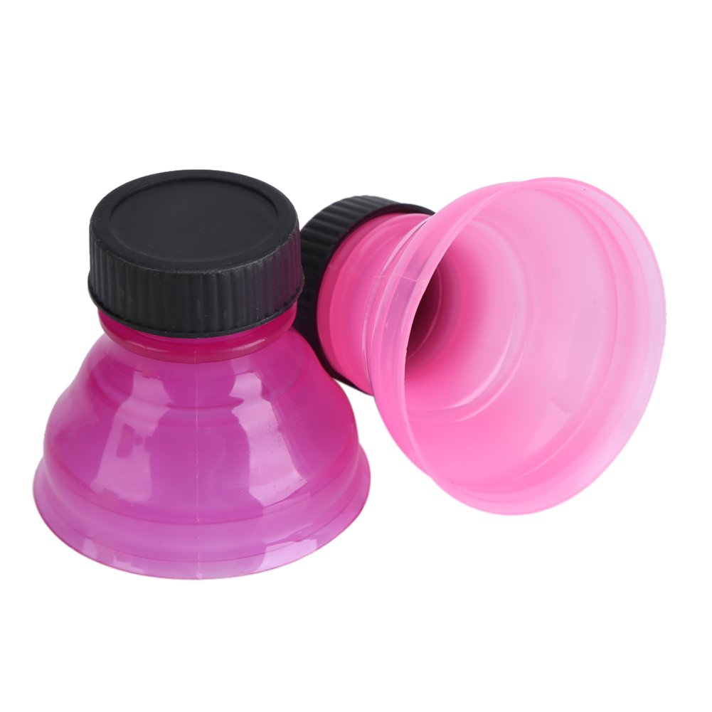 6-Pack Reusable Plastic Snap-On Bottle Caps - Dust Resistant Soda Drink Lids for Beer, Coke & Fizzy Beverages | Perfect for Outdoor Picnics, Parties & Daily Use
