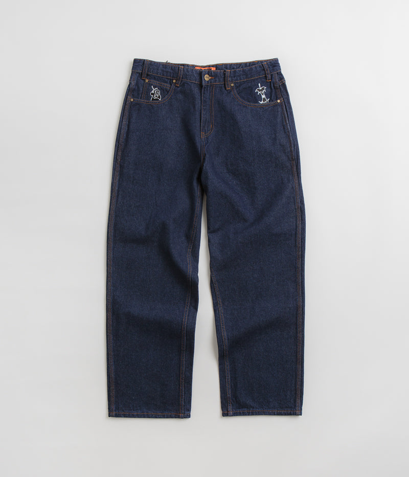 Butter Goods Critter Jeans - Dark Indigo Denim Pants for Men | Casual Streetwear & Everyday Wear
