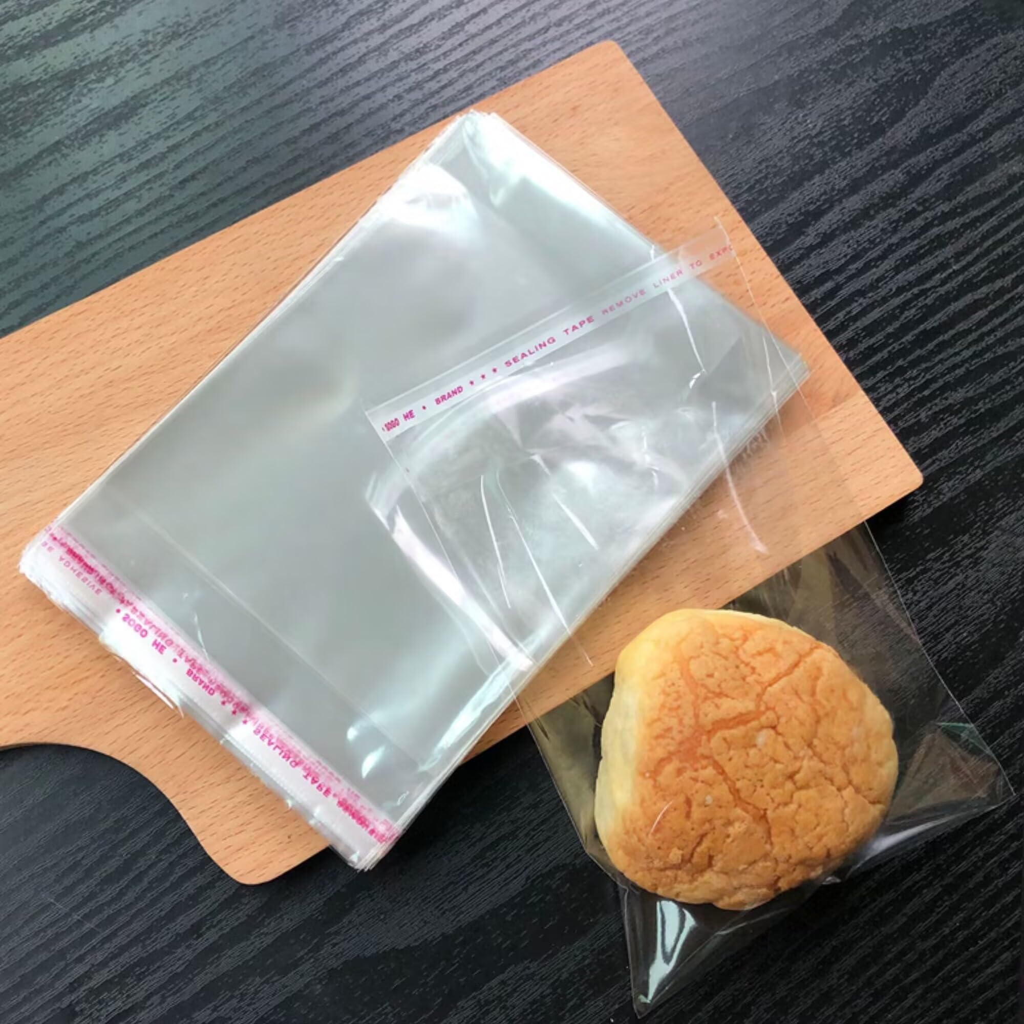 5x7 500pcs Clear Self Adhesive Cello Bags - 1mil Sealable OPP Poly Glassine Bags for Cookies, Jewelry, Cards, Snacks & Party Favors - Perfect for Packaging, Gifting & Retail Display
