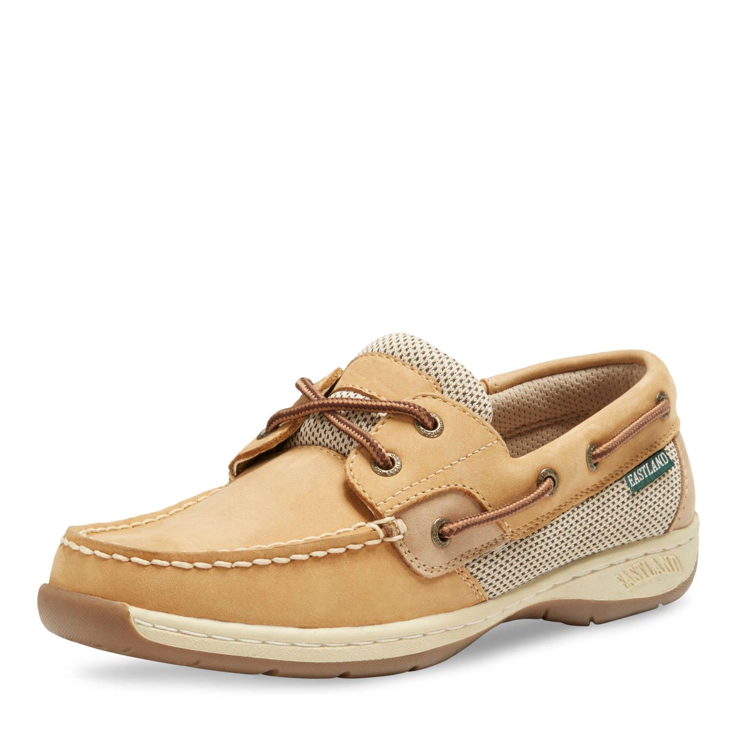 Eastland Women's Solstice Boat Shoe - Comfortable Leather Slip-On Loafers for Women | Casual Summer Shoes for Walking, Sailing & Outdoor Activities
