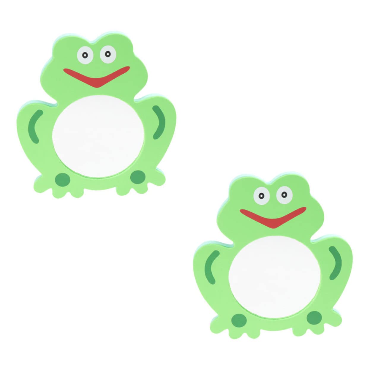 FAVOMOTO 4-Pack Frog Bath Mirror Toys - Waterproof Shower & Bathtub Fun for Kids - Travel Bathroom Mirror for Toddlers - Perfect for Sensory Play & Early Learning Development