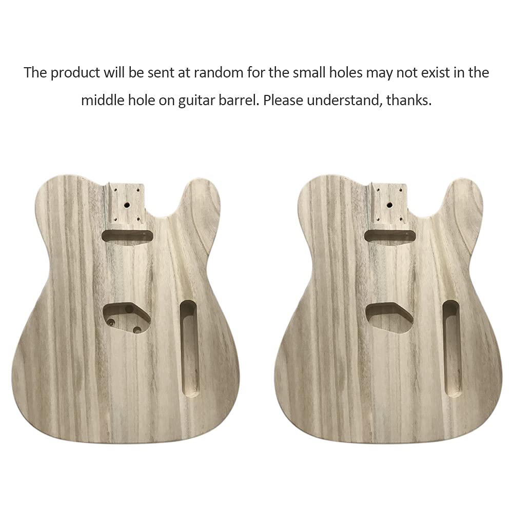 Premium Maple Electric Guitar Body for TL Style - DIY Polished Wood Electric Guitar Barrel Kit | Perfect for Home Studio Recording, Live Performances & Custom Guitar Builds