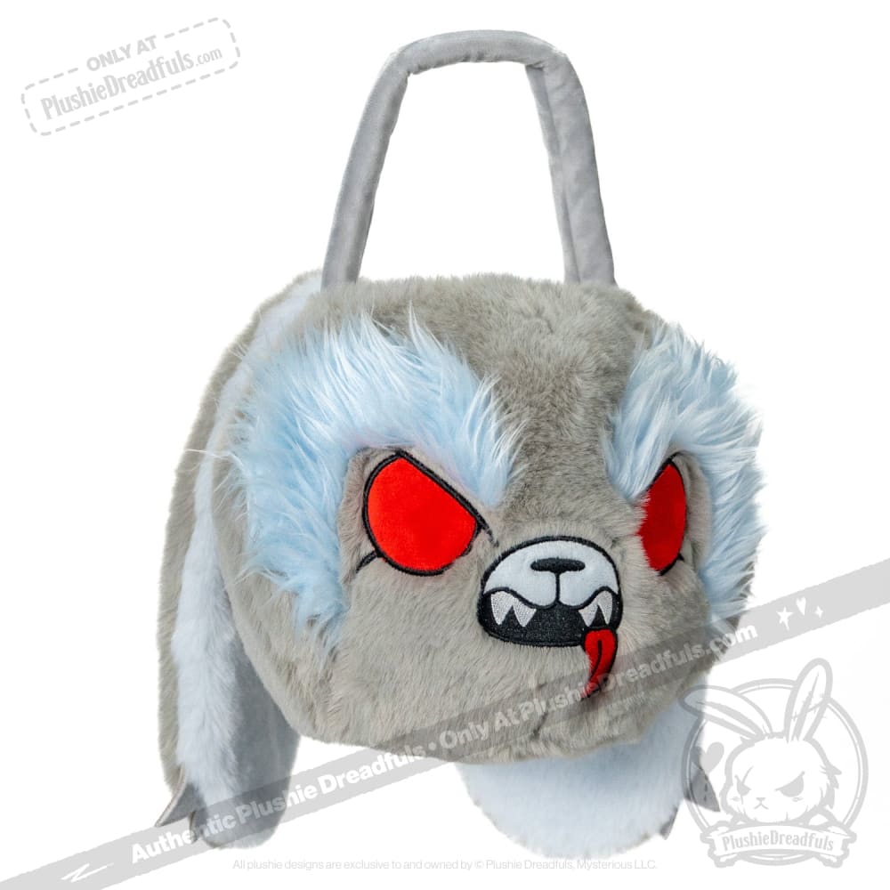 Plushie Dreadfuls Werewolf Bunny Stuffed Animal - Werebun the Cute & Spooky Head Bag for Halloween Decor, Cosplay & Gothic Collectors