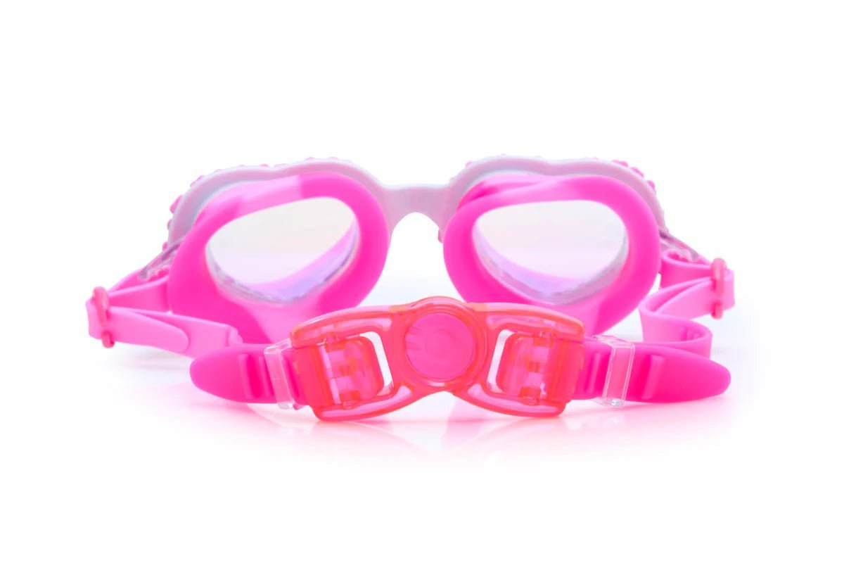 Double the Love XOXO Goggles - Stylish UV Protection Swim Goggles for Women & Men - Perfect for Swimming, Beach Vacations & Water Sports