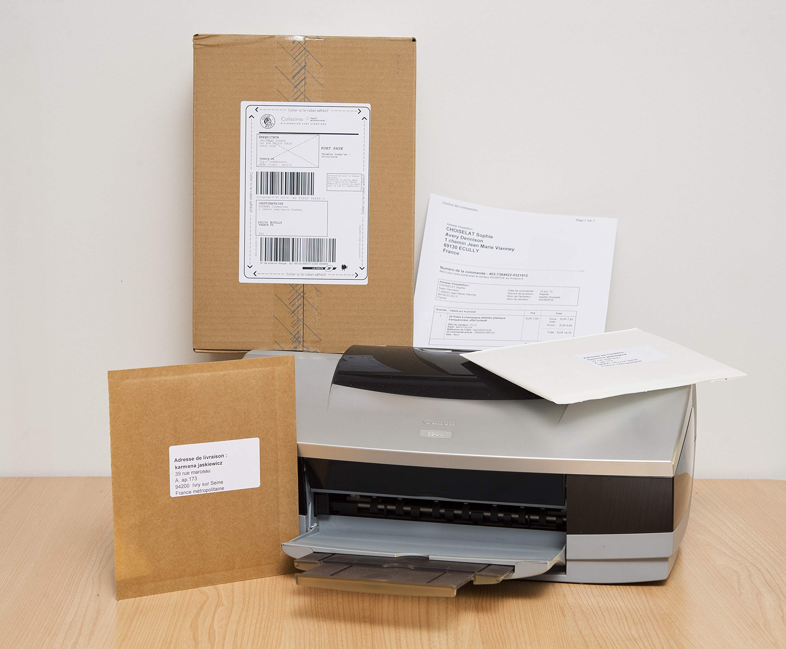 Colissimo STICK'N GO 500 Self-Adhesive Shipping Labels (120x164mm) - Premium Mailing Stickers for Packages, Envelopes & Documents | Perfect for E-commerce, Business Shipping & Home Office Use
