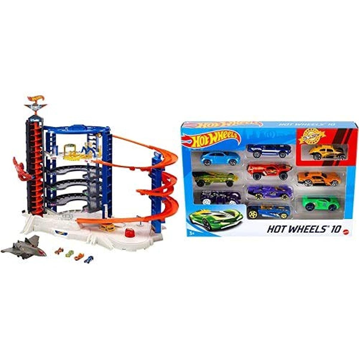 Hot Wheels Super Ultimate Garage Playset with 5 Levels, Parking for 10+ Cars – Perfect for Kids' Birthday Gifts & Race Track Adventures