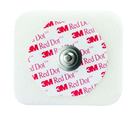 3M Red Dot EKG Snap Electrodes - Radiolucent Monitoring Electrodes (50 per Bag) for ECG, Stress Testing & Medical Diagnostics