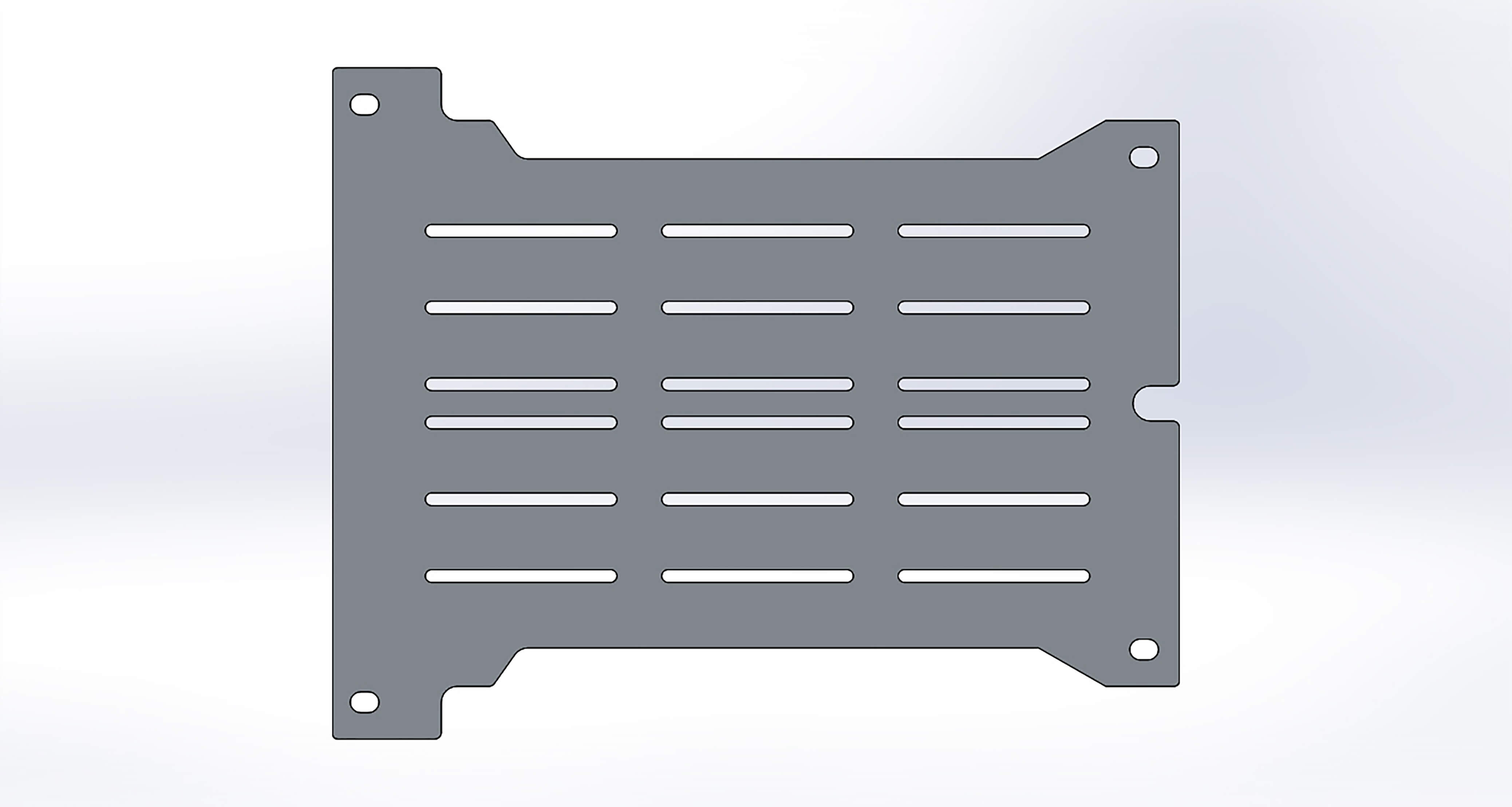 BD4801 38 Base Plate - Heavy Duty Mounting Bracket for Industrial Equipment & Machinery | Perfect for Workshop, Garage, and DIY Projects