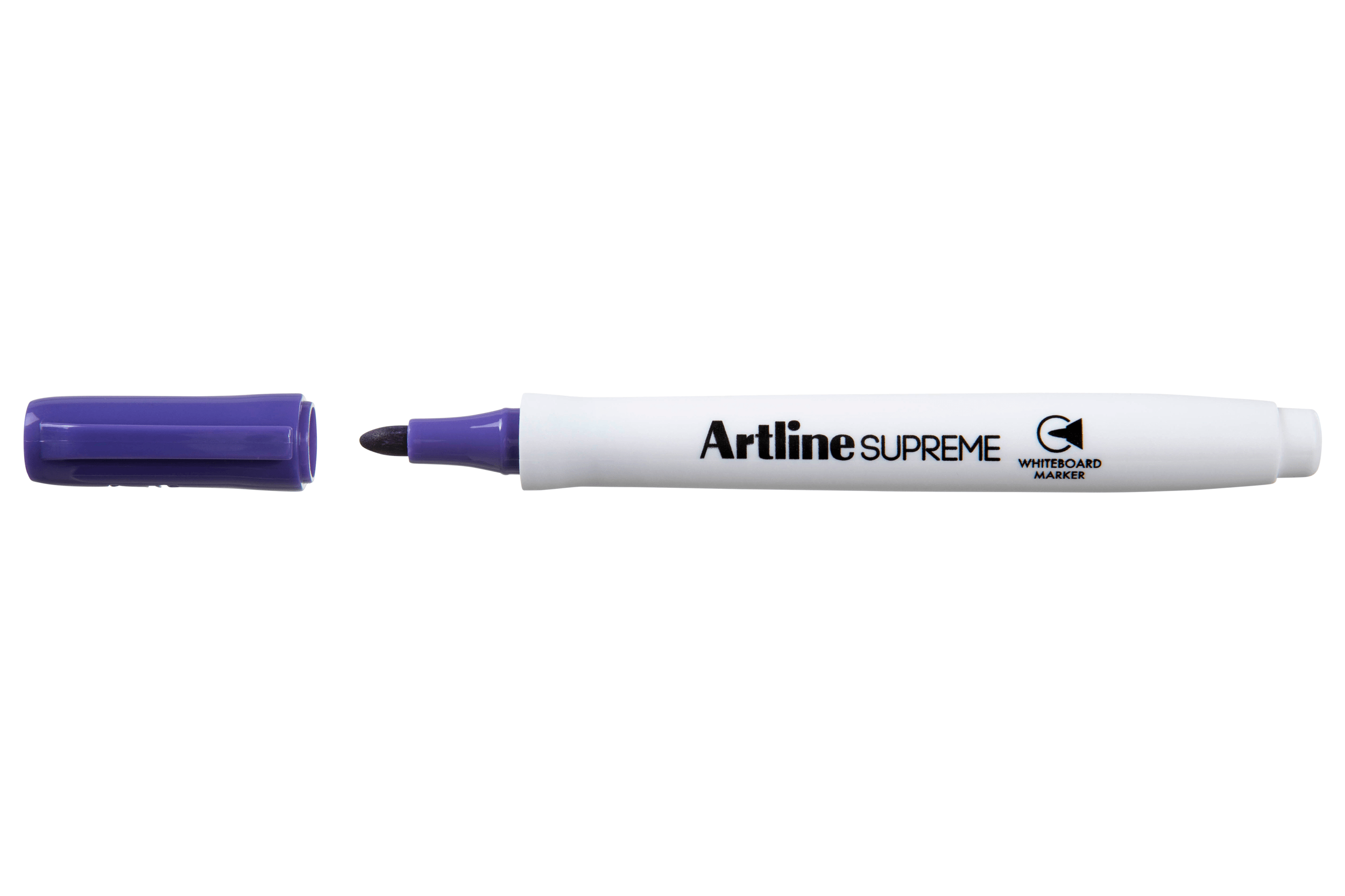 Artline Supreme Whiteboard Marker 1.5mm Bullet Tip - Pack of 12 Purple Dry Erase Markers for Office, Classroom & Home Use