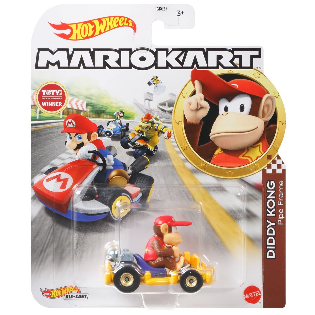 Hot Wheels Mario Kart 7 Die Cast Car Set Bundle - 1:64 Scale Collectible Toy Cars for Kids & Adults - Perfect for Racing Games, Display Collections & Gifts