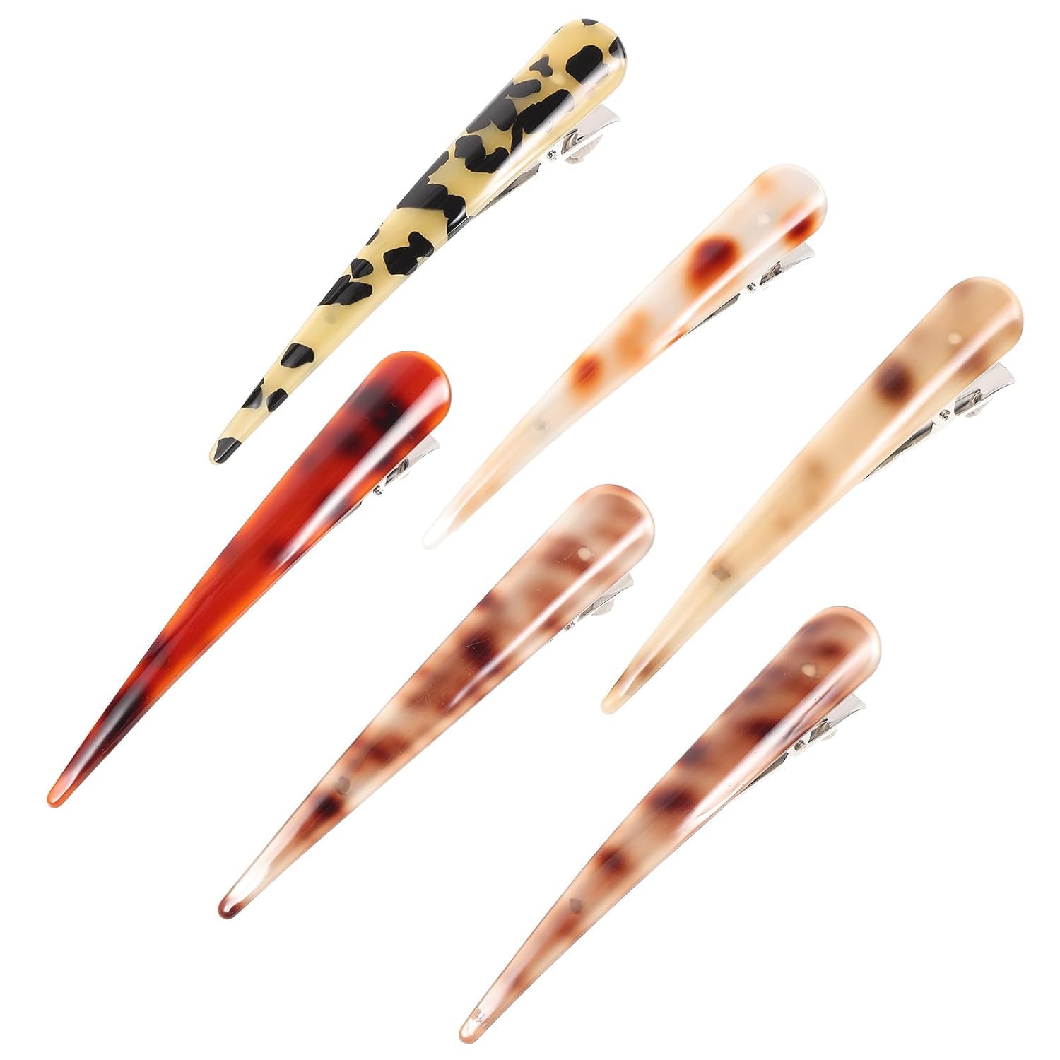 5.5 Inch Large Metal Duckbill Hair Clips for Women - 2 Pack Non-Slip French Twist Alligator Hair Clips for Thick Long Hair Styling - Perfect for Updos, Ponytails & Everyday Hairstyles