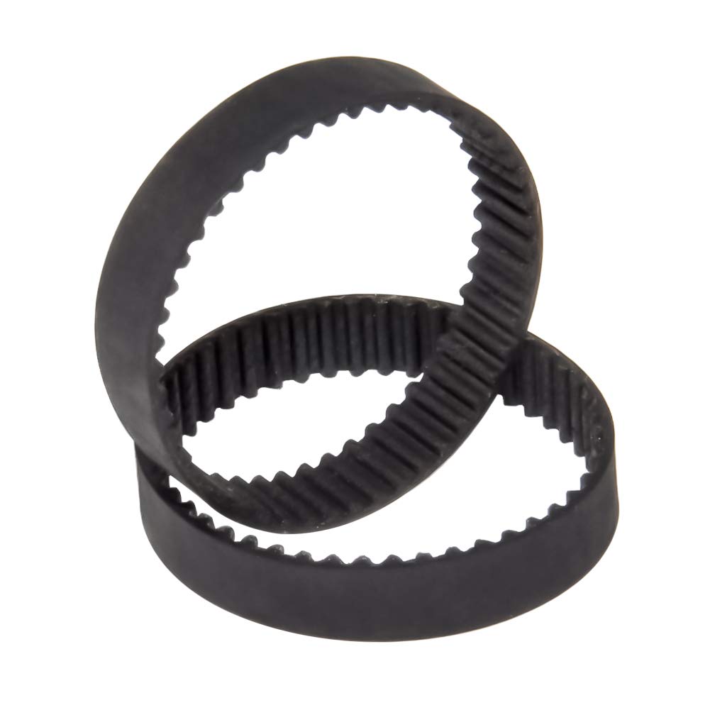 2GT Timing Belt 110-2GT-9 (110mm Length, 9mm Width, 55 Teeth) - 2 Pack for 3D Printers, CNC Machines, and Industrial Equipment - Durable Rubber Drive Belt for Smooth Power Transmission