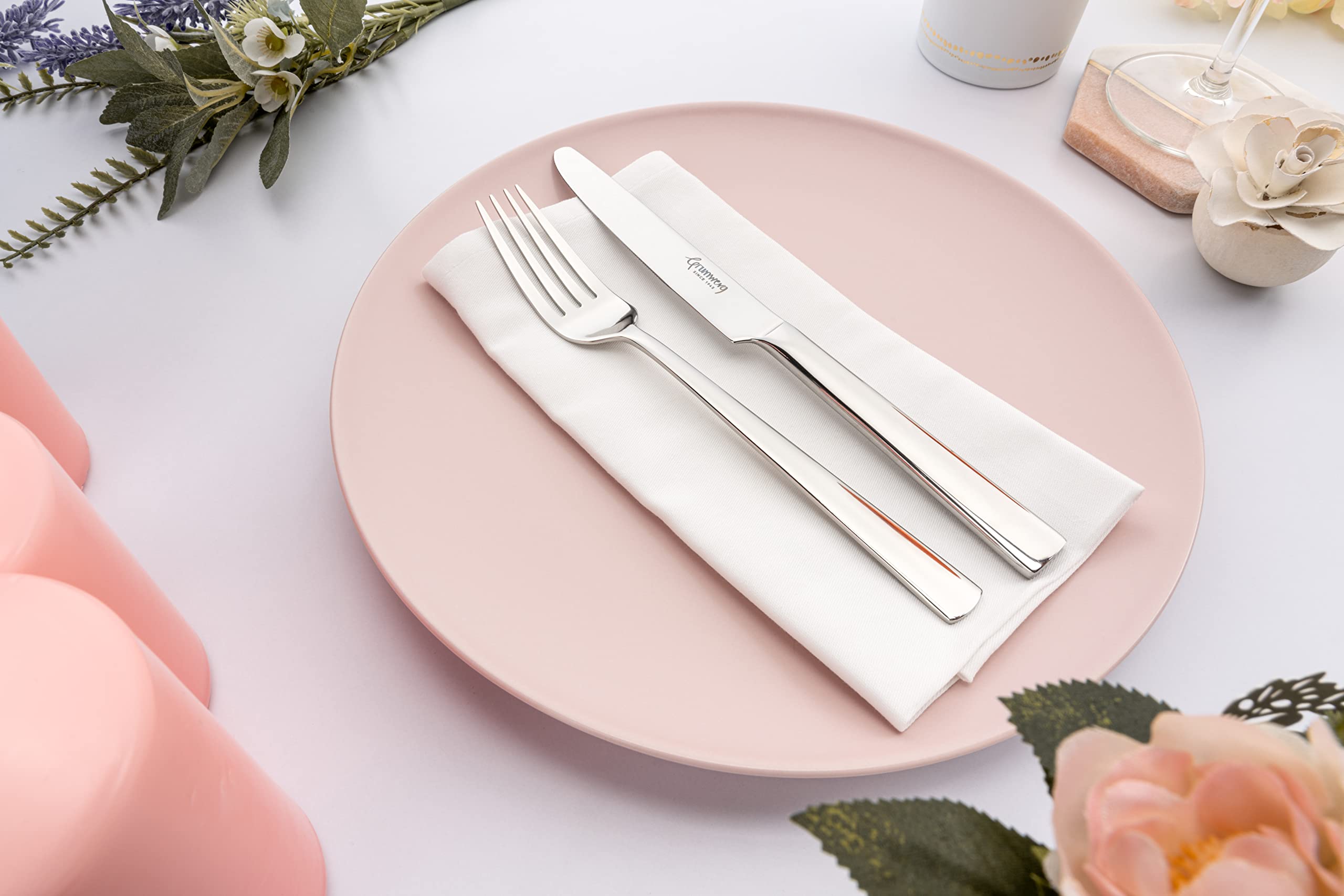 Premium Stainless Steel Dessert Forks Set - Elegant Small Forks for Cakes, Pies, Pastries & Fruit - Perfect for Dinner Parties, Weddings & Tea Time (DFWMS)