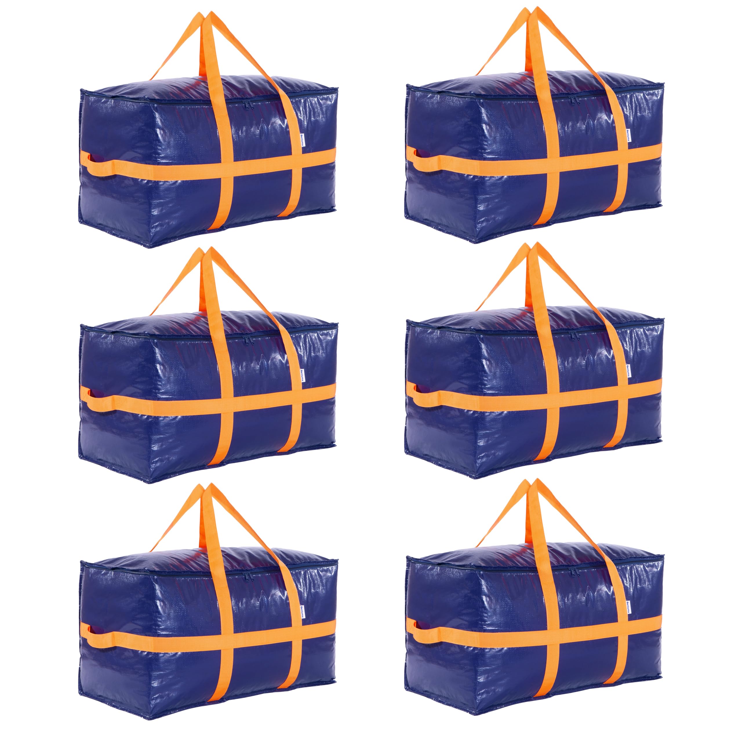 Heavy Duty Moving Bags - Extra Large Packing Boxes & Totes Alternative (6-Pack) - Perfect for Moving, Storage & Organization