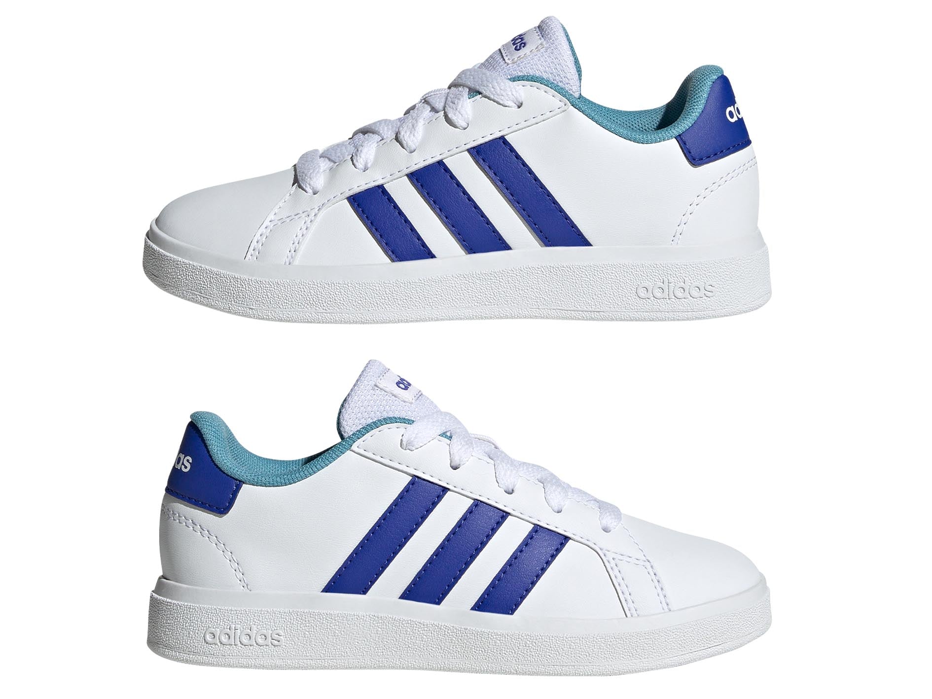 Adidas Kids' Grand Court 2.0 Sneakers - Lightweight Comfortable Tennis Shoes for Boys & Girls - Perfect for School, Sports & Everyday Wear
