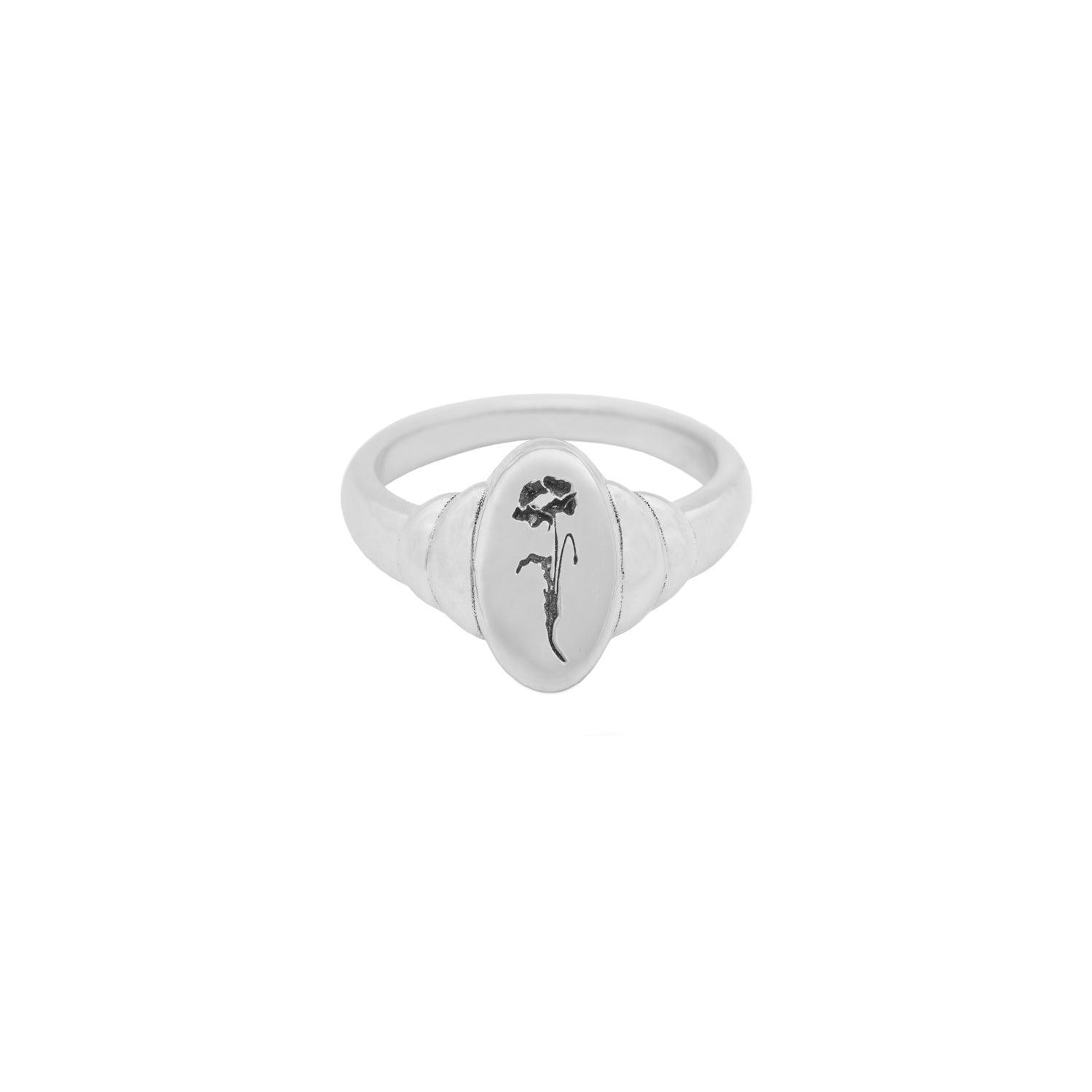Birth Flower Ring - Personalized Floral Jewelry for Women - Perfect for Birthdays, Anniversaries & Special Occasions