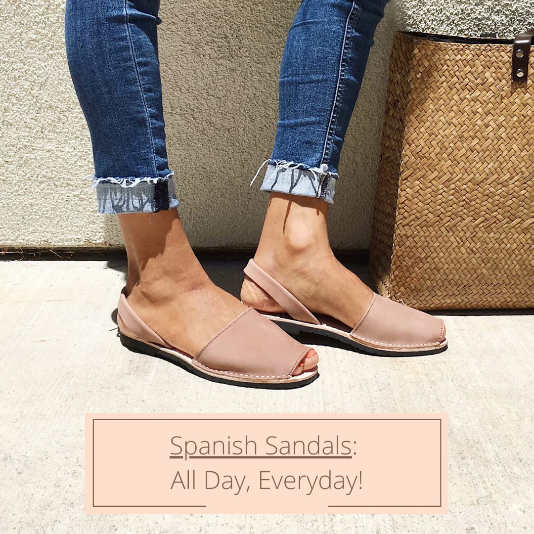 Women's Classic Flat Sandals | Dressy Soft Leather Peep Toe Casual Slip-On Flats – Perfect for Summer, Beach, Travel & Everyday Wear