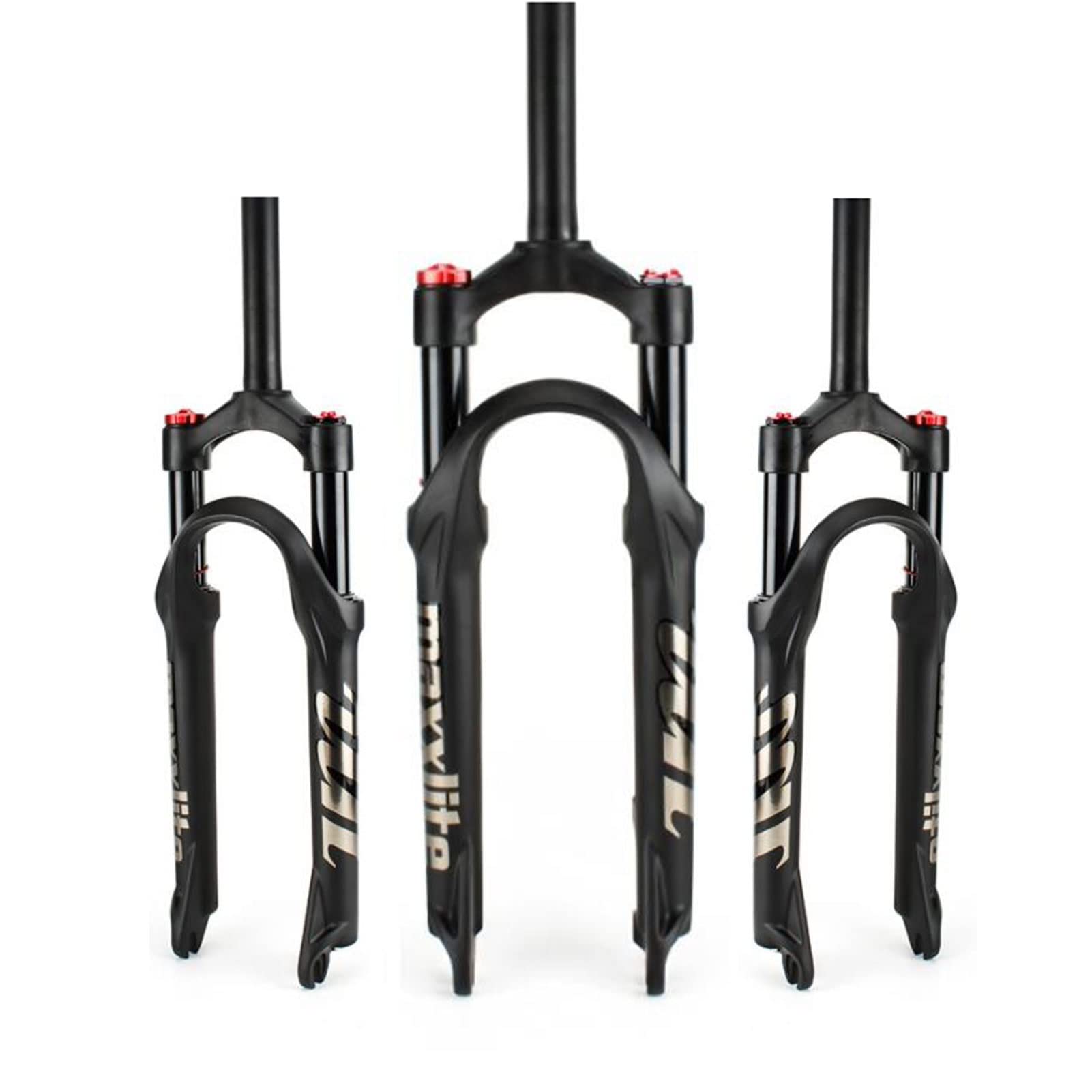 24in Air Suspension Mountain Bike Forks - 9mm Axle, 1-1/8
