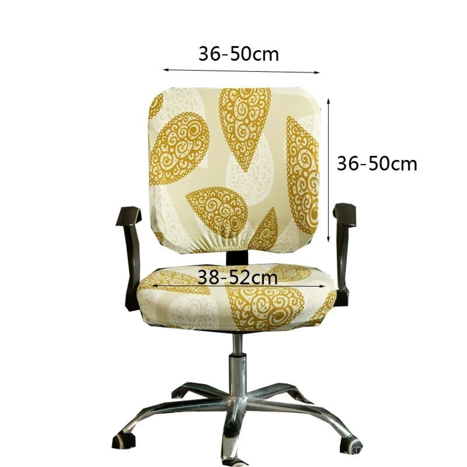 KKONION Split Computer Office Chair Cover - Stretchable Universal Seat Protector for Ergonomic Armchairs | Home & Office Workspace Upgrade