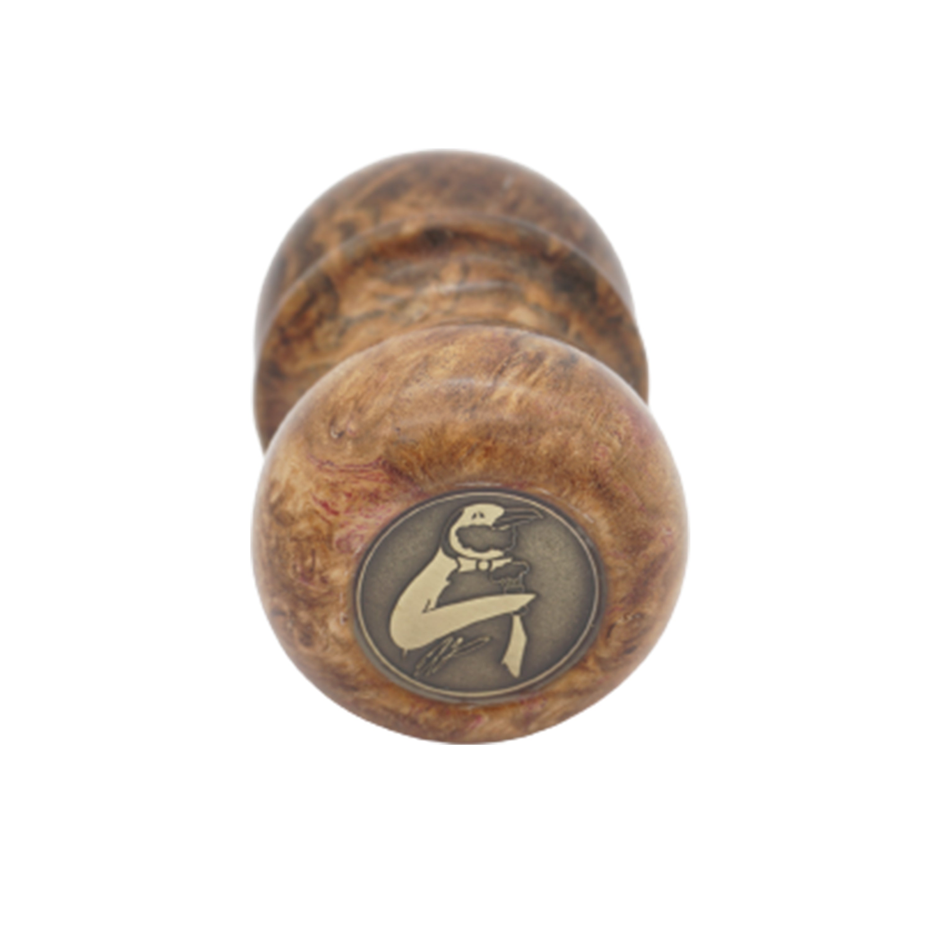 Premium Stabilized Elm Burl Wood Handmade Shaving Brush Handle - Fits 24mm & 26mm Knots - Perfect for Wet Shaving, Grooming Kits & Luxury Men's Gifts