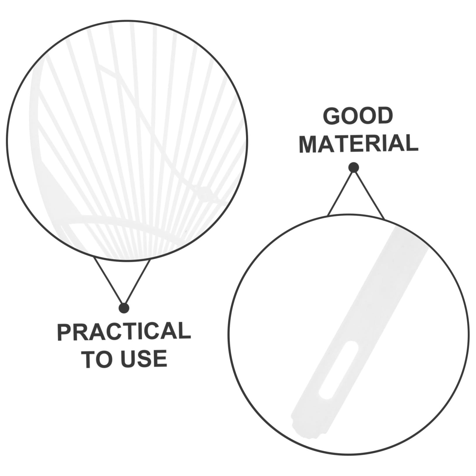 SUPVOX 20pcs DIY Uchiwa Fan Kit - Japanese Handheld Paper Fan for Crafts & Decor