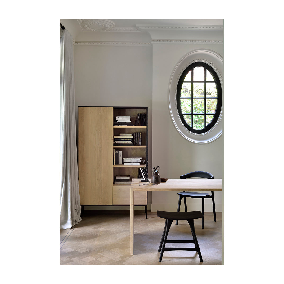 Modern Bok Dining Chair - Solid Wood Kitchen Chairs with Cushion - Comfortable & Stylish for Dining Room, Kitchen, or Breakfast Nook