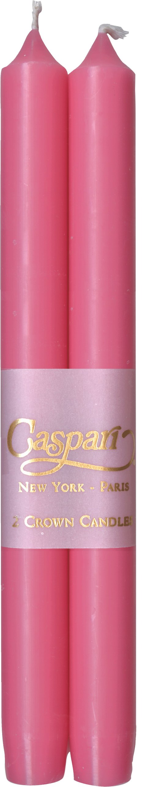 Premium Caspari 10-Inch Taper Candles - Dripless, Smokeless & Unscented - Cherry Blossom Design (Set of 2) for Elegant Dining, Romantic Dinners & Home Decor