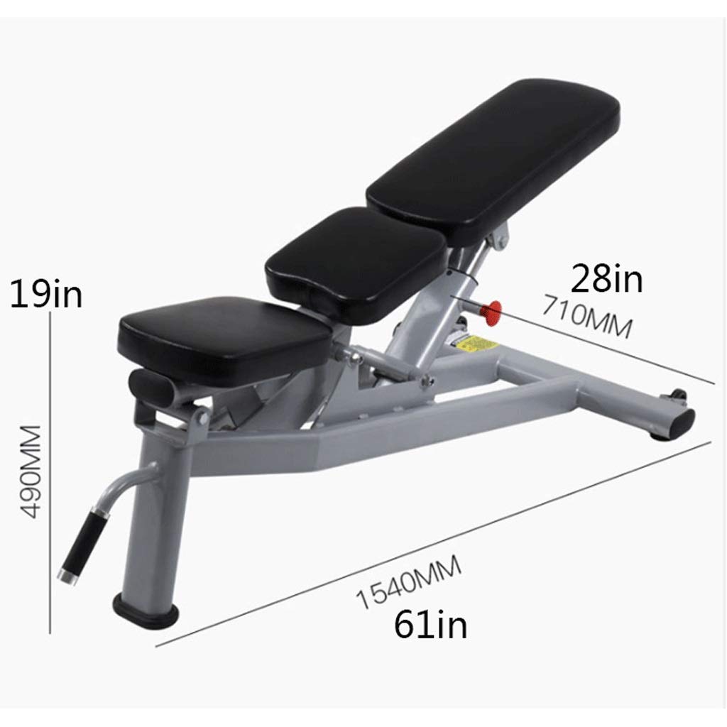 Foldable Adjustable Workout Bench for Home Gym & Strength Training - Black
