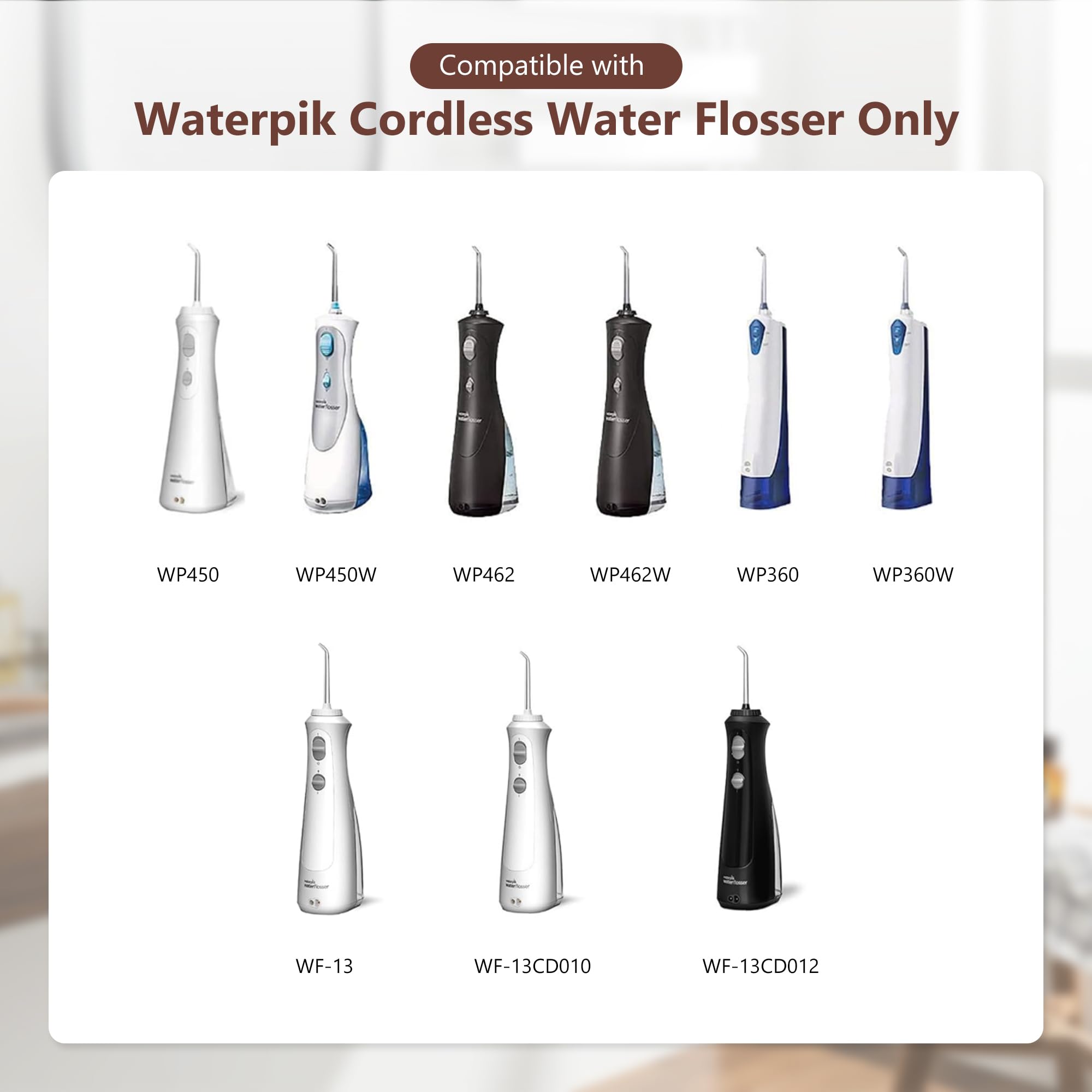 Original USB Charging Cable for Waterpik Water Flosser WP360 WP360W WP360C WP400 WP440 WP440C WP450 WP462 WP462W WP468 WF13 WP100 - 3V 5.9ft Portable Charger Cord (White 1-Pack) | Perfect for Travel Home & Dental Care Use