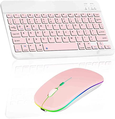 Baby Pink Keyboard with Baby Pink RGB LED mouse