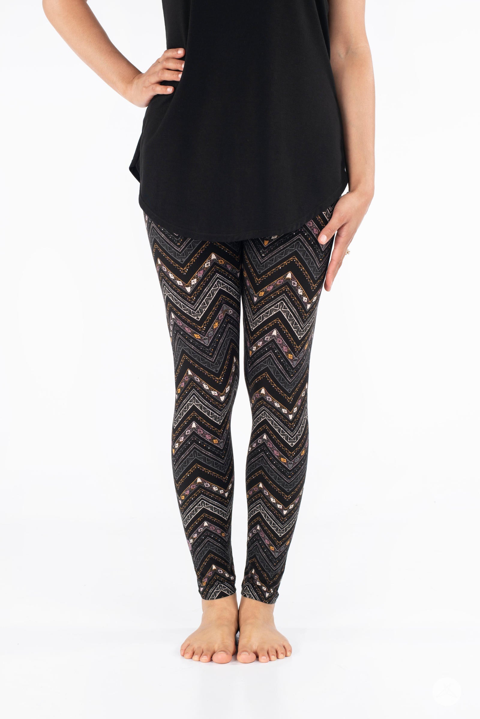 Epiphany Patterned Leggings for Women - High Waist Yoga Pants with Pockets - Soft Stretchy Workout Leggings for Running, Gym & Lounge Wear