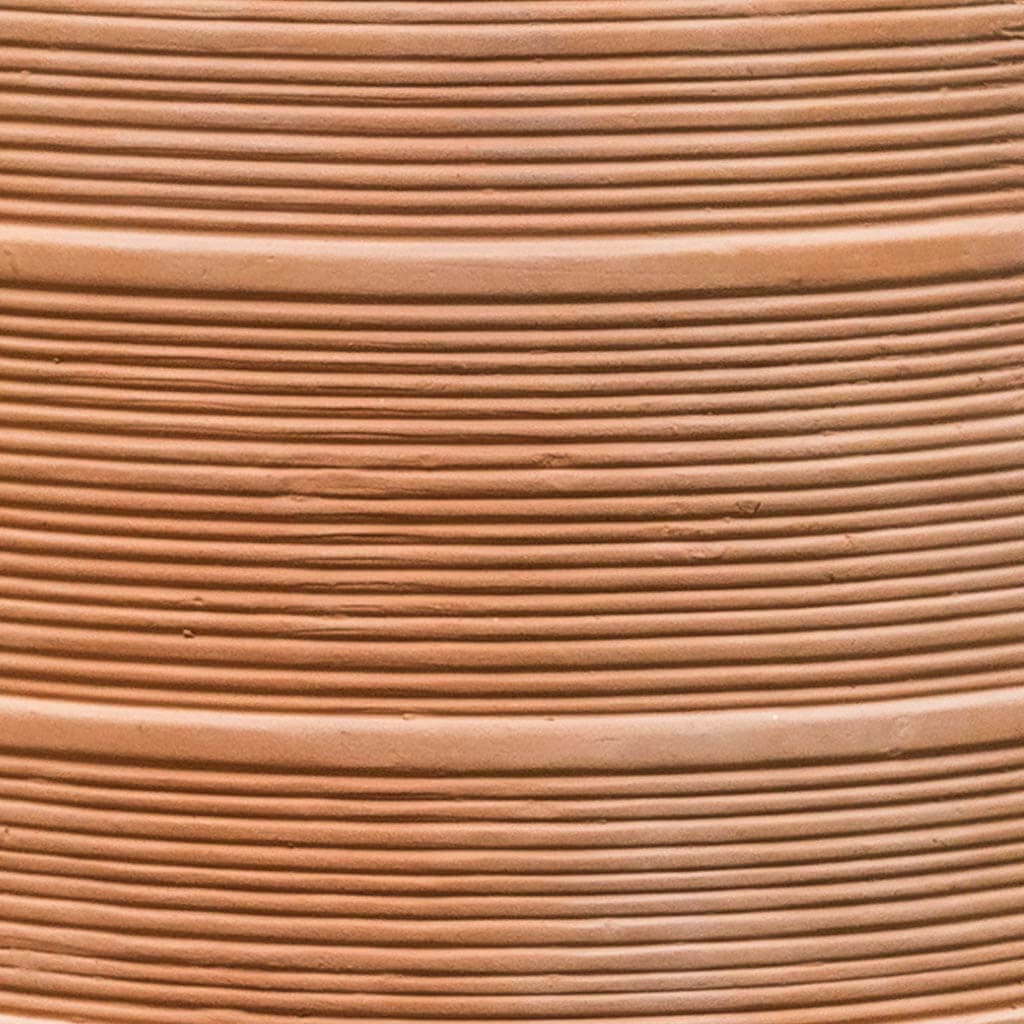 Campania International Madera Tall Planter Set of 2 - Terra Cotta Flower Pots for Indoor/Outdoor Plants - Perfect for Patio, Garden & Home Decor