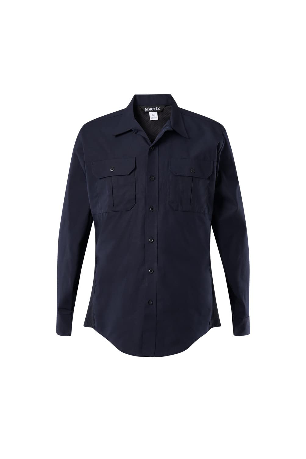 Vertx Phantom LT Tactical Shirt for Men - Long Sleeve Breathable Work Shirt with Easy Access Pockets | Stretchable Ripstop Fabric | Ideal for Police, Security, Military & Navy Personnel | Perfect for Outdoor Activities, Tactical Training & Professional Workwear | Size 4X-Large/X-Long