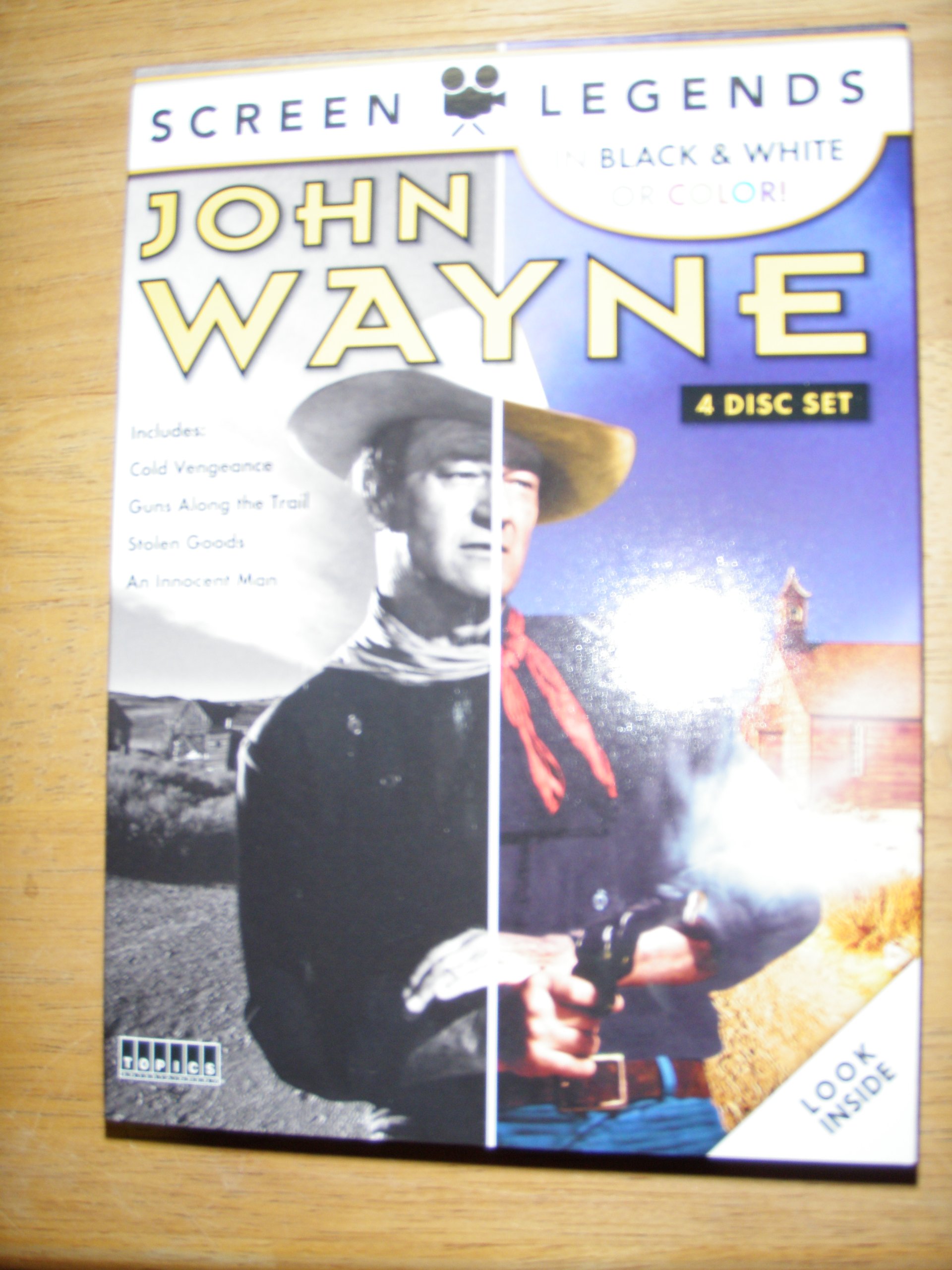 John Wayne DVD Collection - 4 Classic Western Movies on 4 Discs | Screen Legends Series | Perfect for Movie Nights & Western Fans