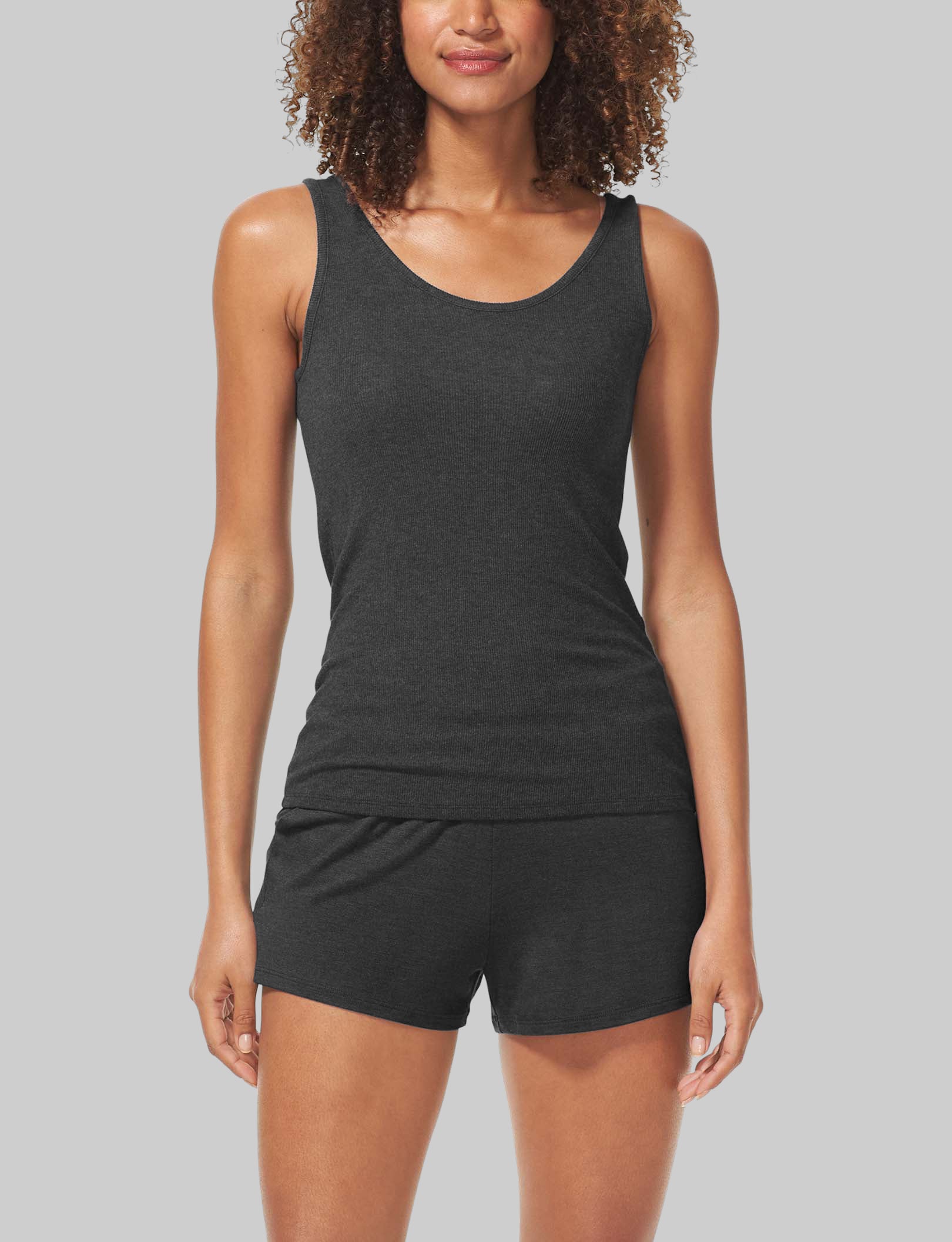 Women's Comfortable Downtime Tank Top - Soft Casual Loungewear for Relaxing at Home, Yoga, and Sleep